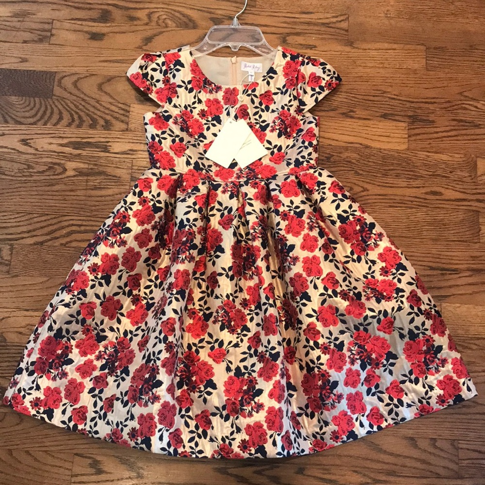 Rachel Riley rose damask dress